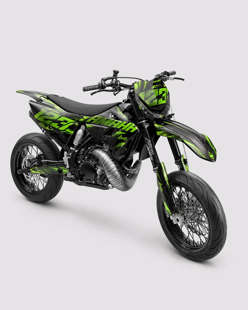 LIGHNX - Kit Déco Supermotard Semi-Personnalisable - Vert