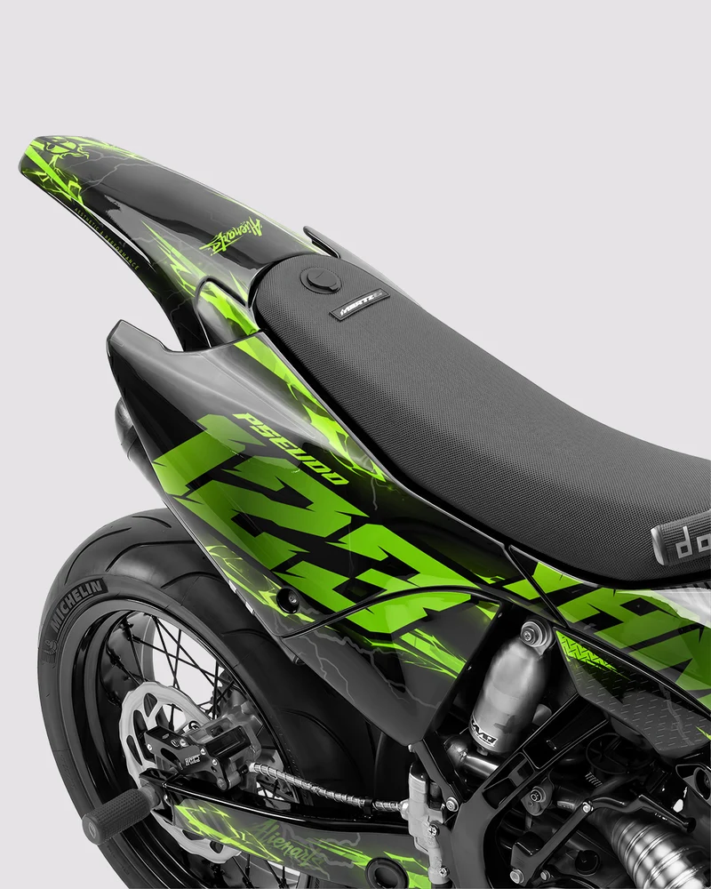 LIGHNX - Kit Déco Supermotard Semi-Personnalisable - Vert