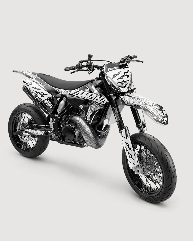 DRAWIX - Kit Déco Supermotard Semi-Personnalisable - Noir