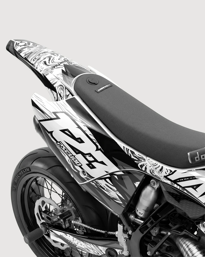 DRAWIX - Kit Déco Supermotard Semi-Personnalisable - Noir