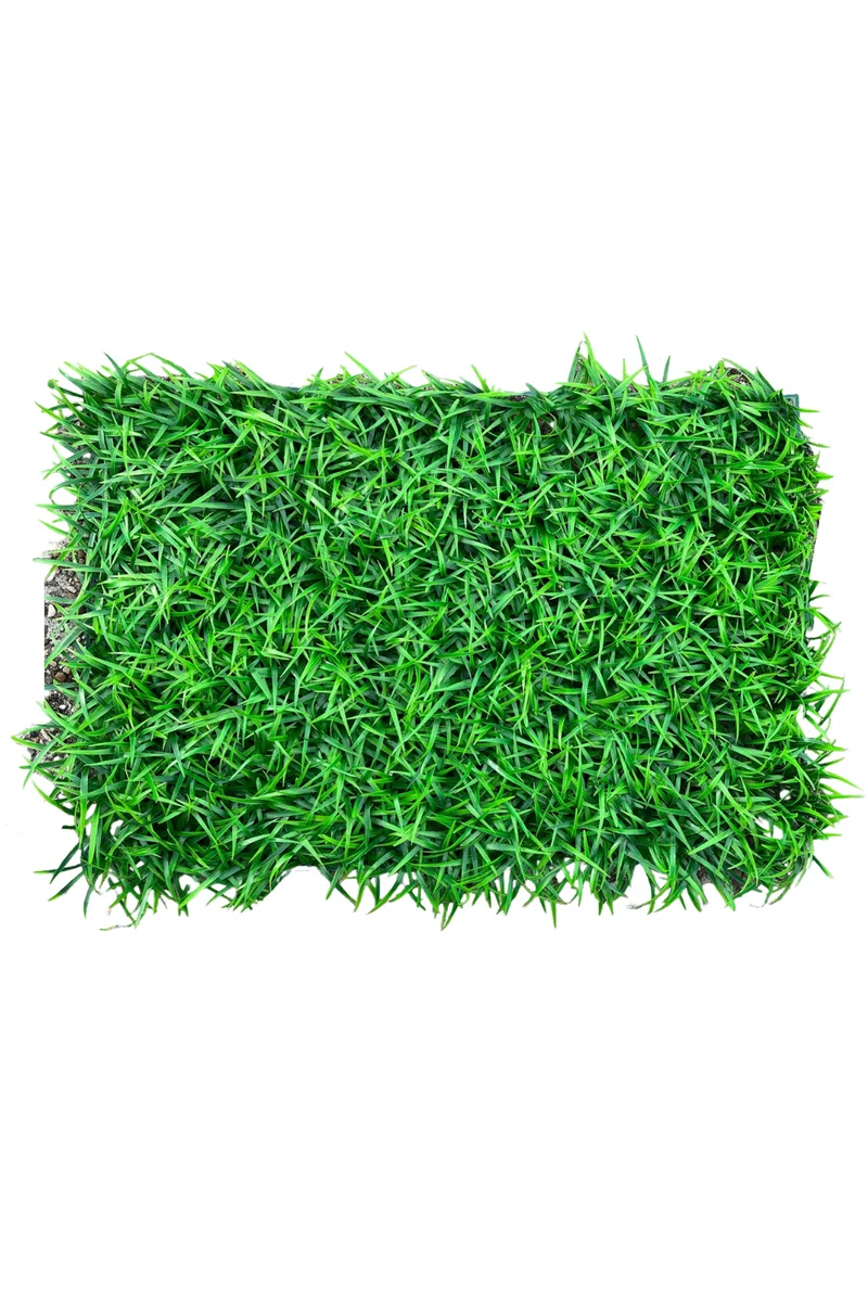 Gras Kunsthecke Wandpanel 60x40cm