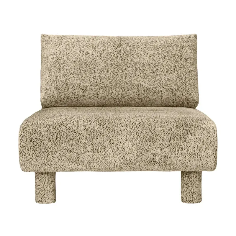 Dase Modulares Sofa Samt Poppy Velvet Butter/Black - ferm LIVING