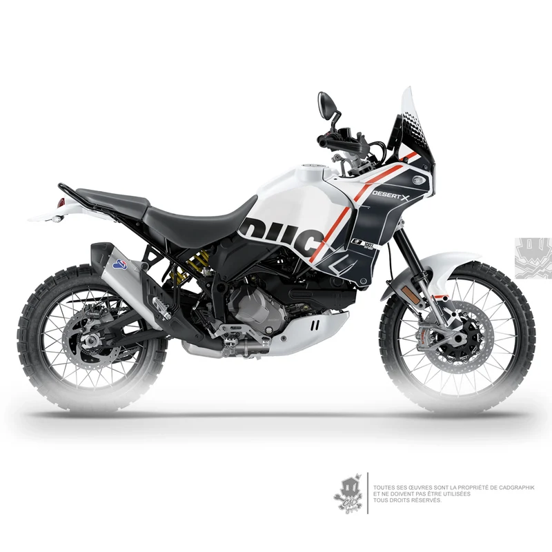 DUCATI KIT DÉCO - DESERT X - LIEGER BLACK - ONLY 50