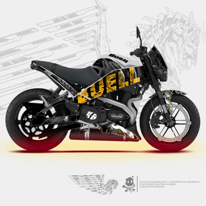 BUELL - XB9/XB12 PEGASE ARMURE YELLOW- ONLY 10