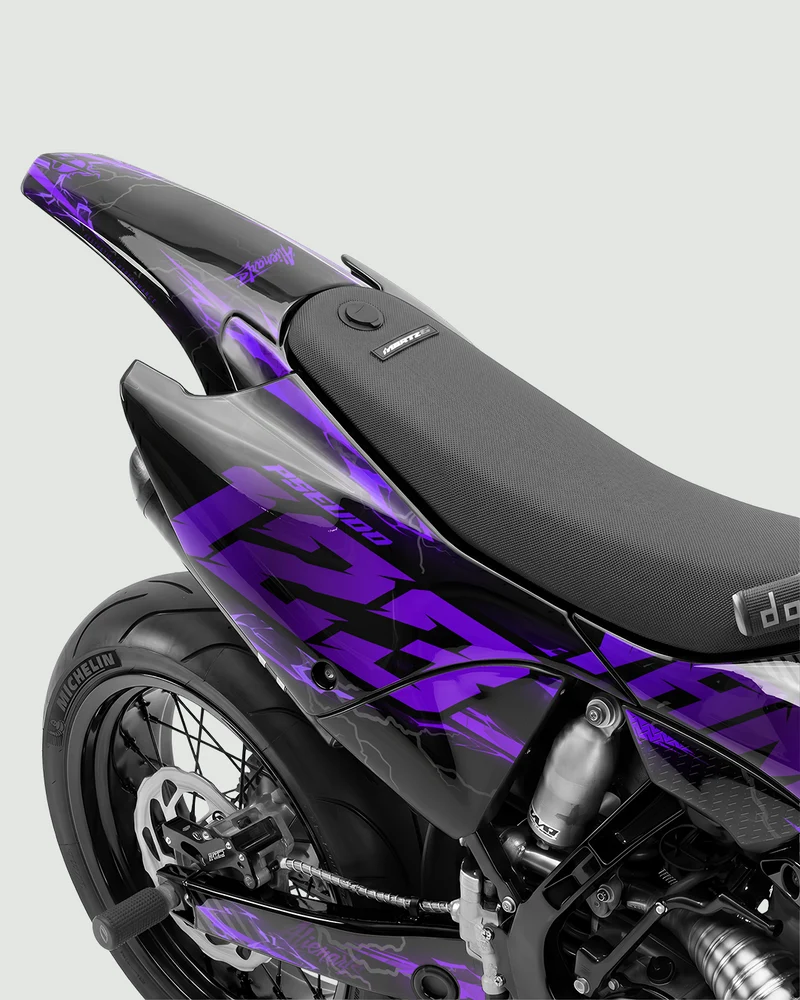 LIGHNX - Kit Déco Supermotard Semi-Personnalisable - Violet