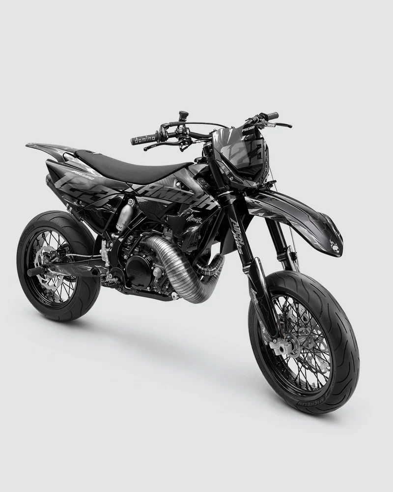 LIGHNX - Kit Déco Supermotard Semi-Personnalisable - Noir