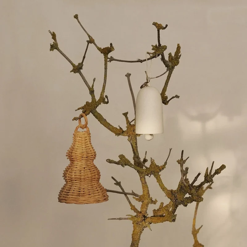 Braided Christbaumschmuck aus Rattan geflochten - ferm LIVING