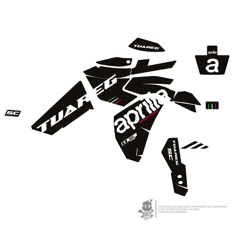 APRILIA KIT DÉCO - TUAREG 660 RAID - ONLY 50
