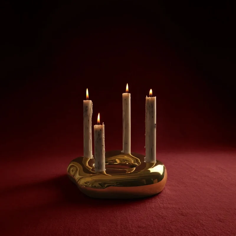 Bellure Ring Adventskranz Kerzenhalter - ferm LIVING