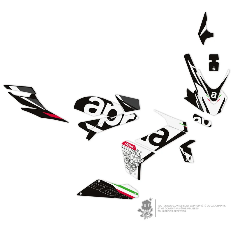 APRILIA KIT DÉCO - RS 660 BLACK TRIFEO - ONLY 50