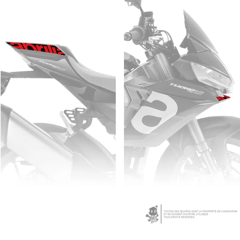 APRILIA - TUONO V4 RED PACK LOGO