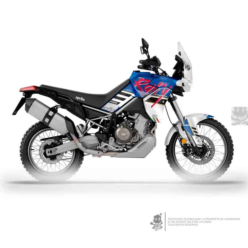 APRILIA KIT DÉCO - TUAREG 660 BLEU RALLY - ONLY 50