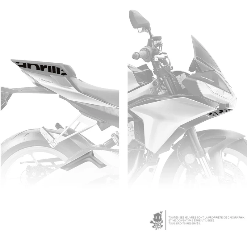 APRILIA - TUONO 660 GREY PACK LOGO