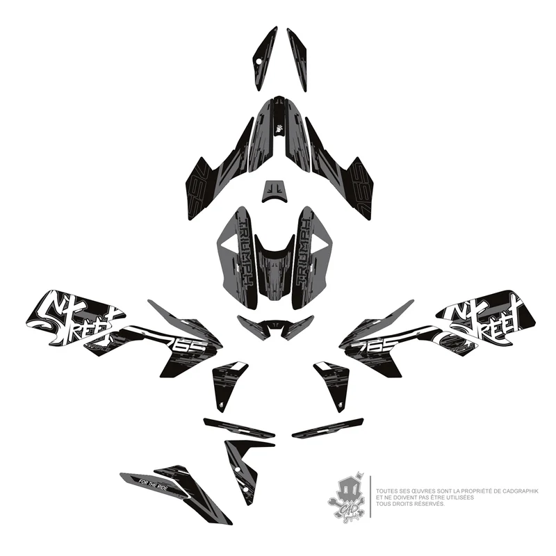 TRIUMPH KIT DÉCO - STREET TRIPLE 765 - PIXSTREET-G