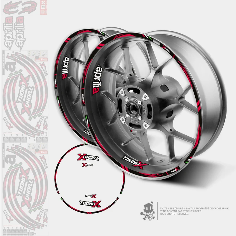 APRILIA KIT DÉCO JANTES - TUONO 660 - ALL