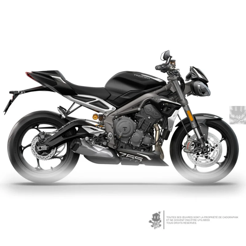KIT DÉCO TRIUMPH - STREET TRIPLE RS 765 RS WHITE PACK - ONLY-X