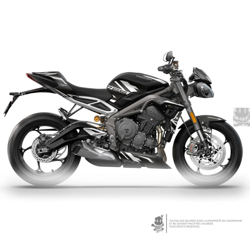 KIT DÉCO TRIUMPH - STREET TRIPLE RS 765 RS WHITE SERIE - ONLY-X