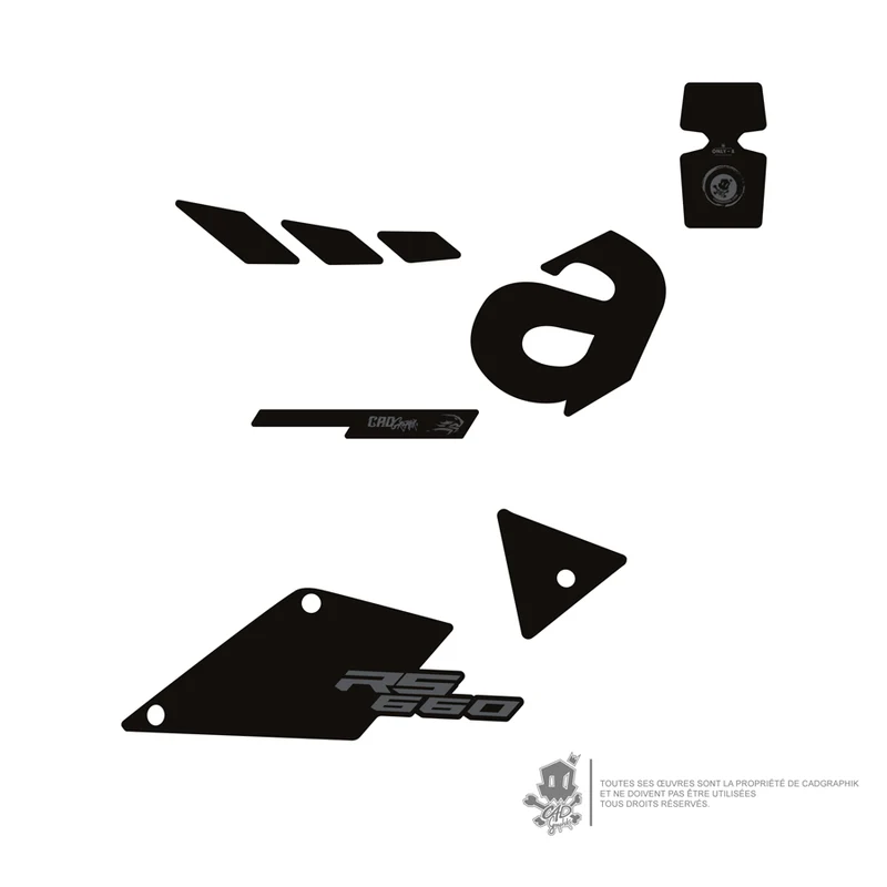 APRILIA KIT DÉCO - RS 660 BLACK PACK - ONLY X