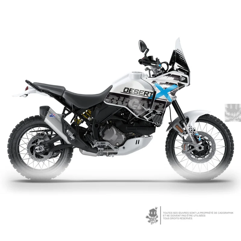 DUCATI KIT DÉCO - DESERT X - BLUE PIX - ONLY 50
