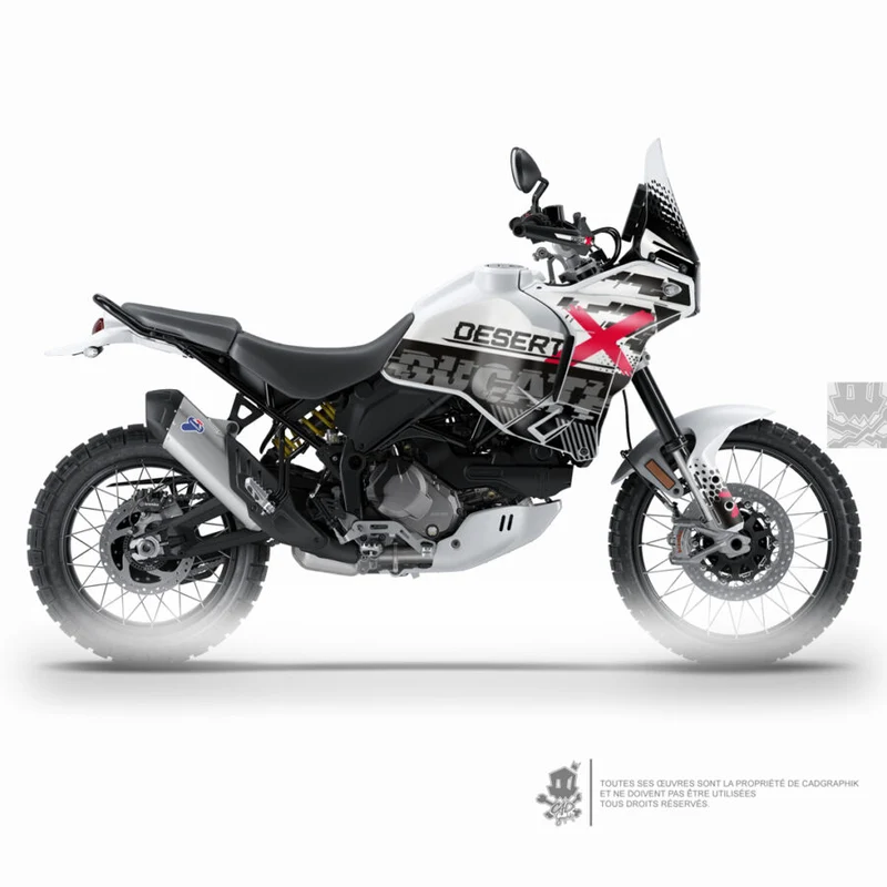 DUCATI KIT DÉCO - DESERT X - RED PIX - ONLY 50