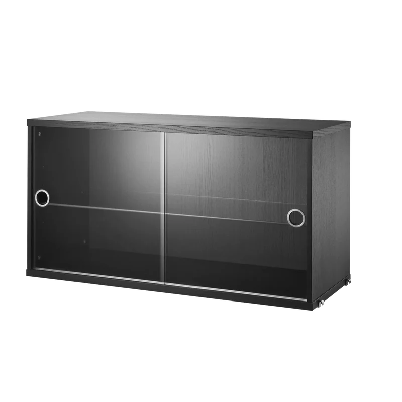 String Vitrine / Hängevitrine mit Glastüren - String Furniture