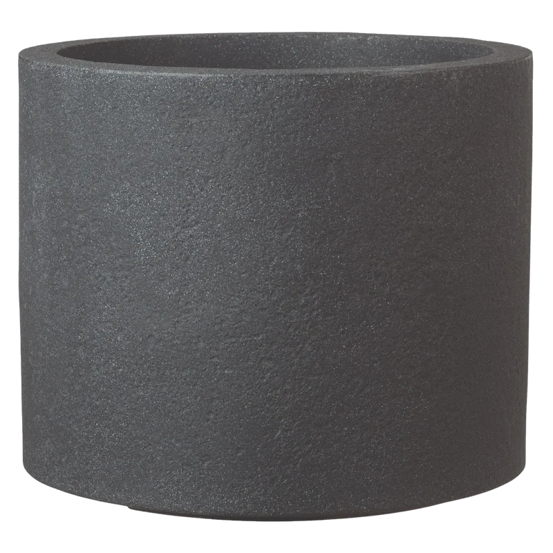 Pflanzkübel LUZERN Granit Schwarz | 39x33 cm