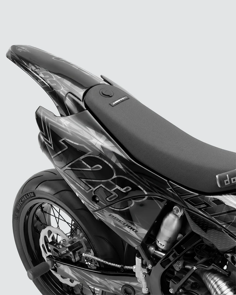 NEONX - Kit Déco Supermotard Semi-Personnalisable - Noir