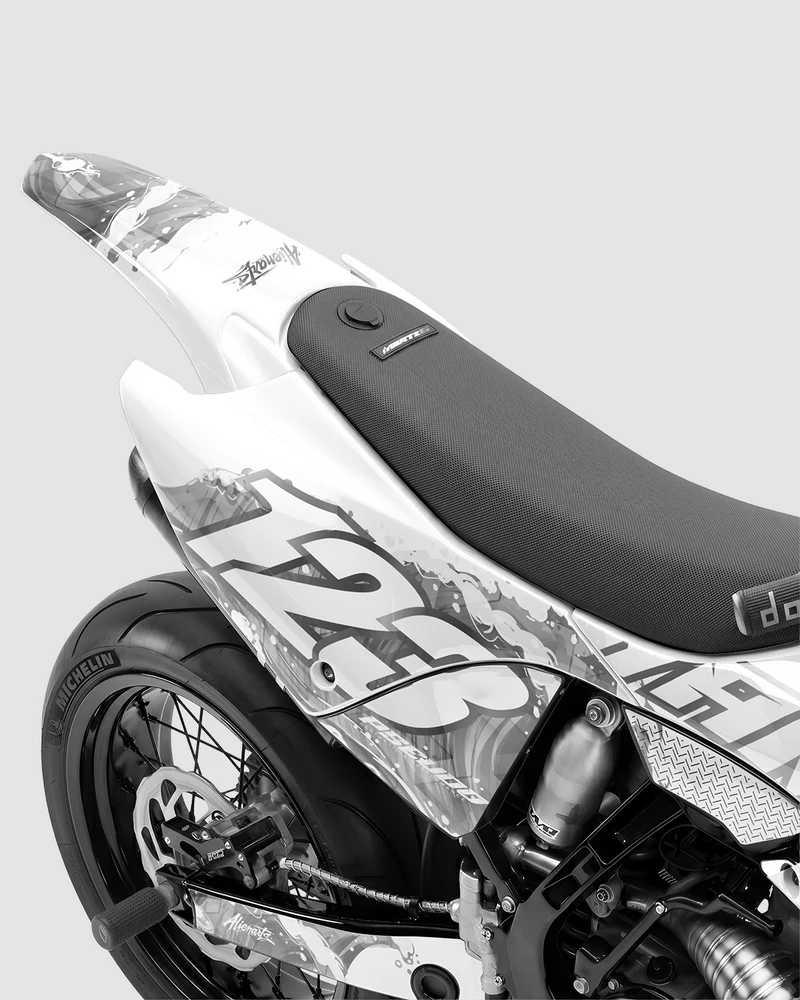 TSUMIX - Kit Déco Supermotard Semi-Personnalisable - Noir
