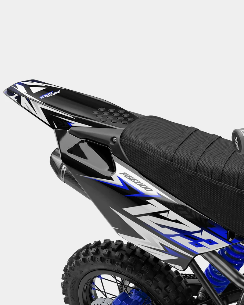 CRYNEX - Kit Déco Dirt Bike Semi-Personnalisable - Bleu foncé