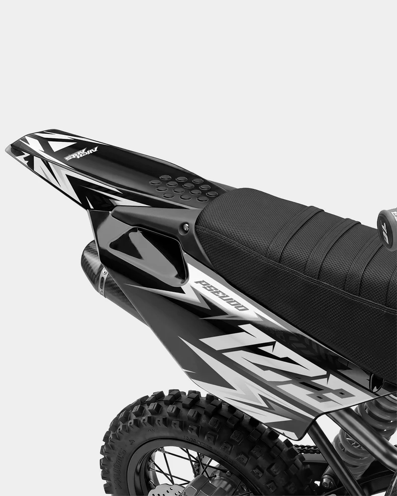 CRYNEX - Kit Déco Dirt Bike Semi-Personnalisable - Gris