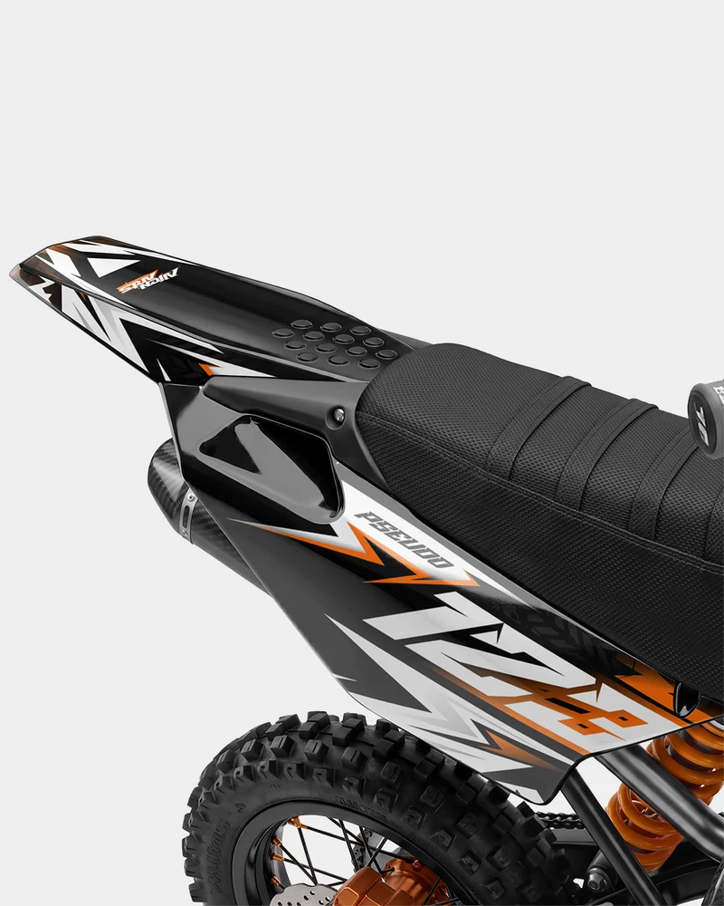 CRYNEX - Kit Déco Dirt Bike Semi-Personnalisable - Orange