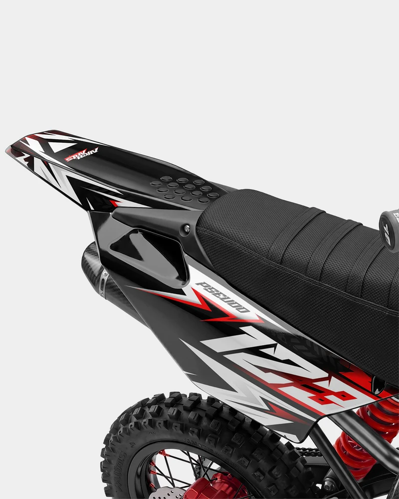 CRYNEX - Kit Déco Dirt Bike Semi-Personnalisable - Rouge