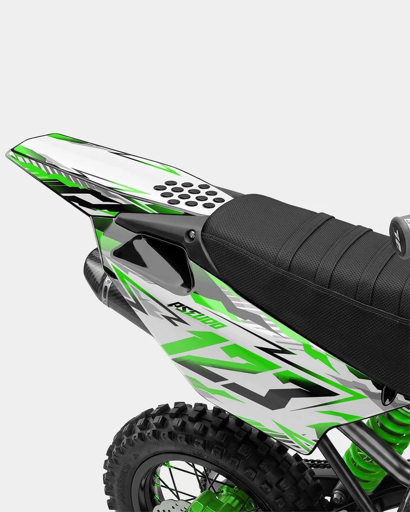 FERAL - Kit Déco Dirt Bike Semi-Personnalisable - Vert