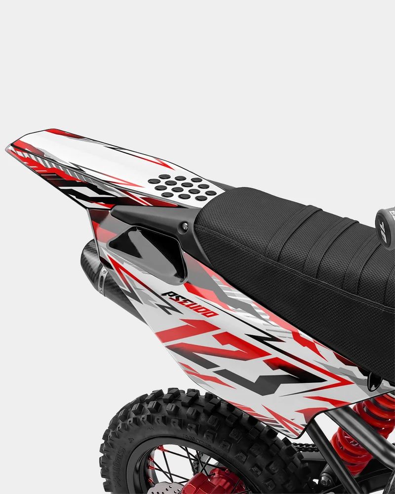 FERAL - Kit Déco Dirt Bike Semi-Personnalisable - Rouge