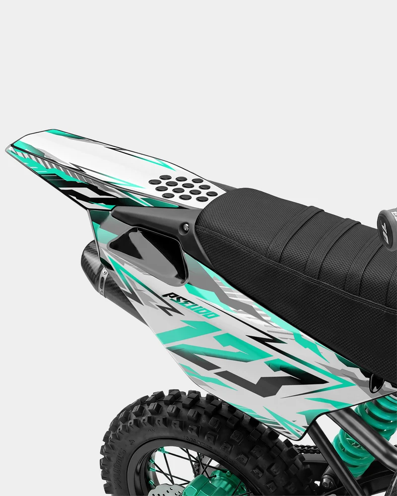 FERAL - Kit Déco Dirt Bike Semi-Personnalisable - Turquoise