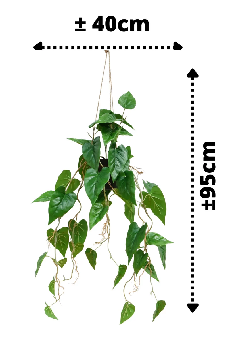 Anthurium künstliche Hängepflanze 95cm