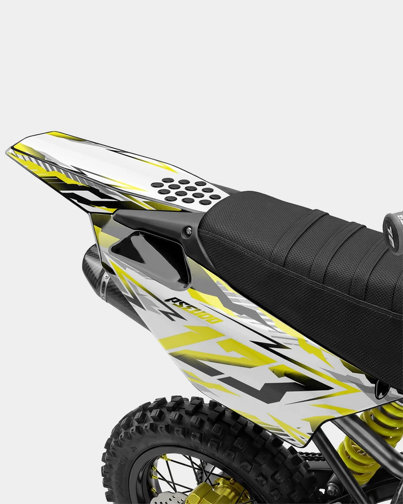FERAL - Kit Déco Dirt Bike Semi-Personnalisable - Jaune