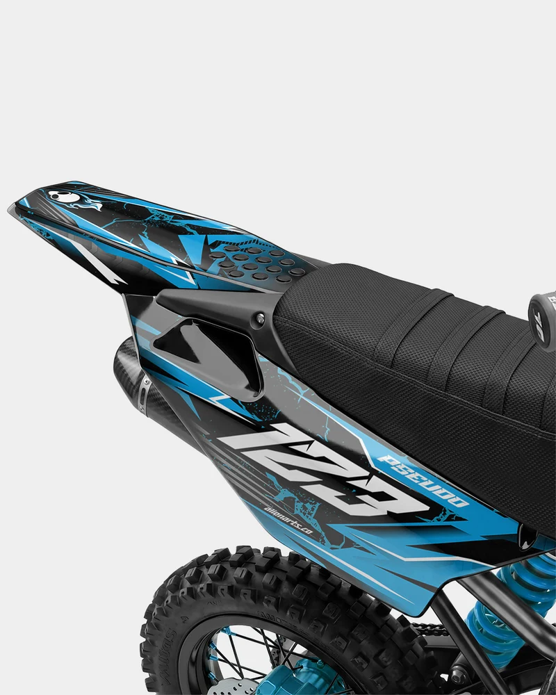 GRUDGE - Kit Déco Dirt Bike Semi-Personnalisable - Bleu