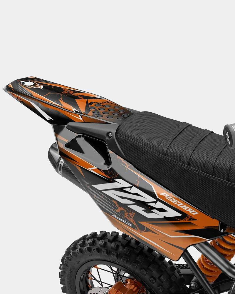 GRUDGE - Kit Déco Dirt Bike Semi-Personnalisable - Orange