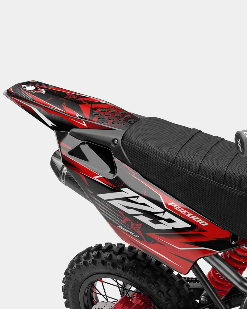 GRUDGE - Kit Déco Dirt Bike Semi-Personnalisable - Rouge