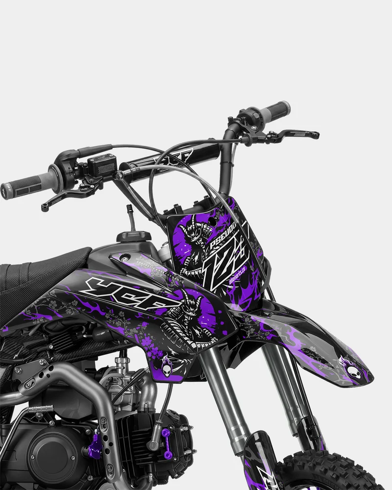 SENKA - Kit Déco Dirt Bike Semi-Personnalisable - Violet