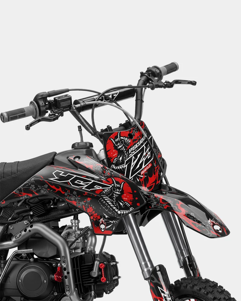SENKA - Kit Déco Dirt Bike Semi-Personnalisable - Rouge