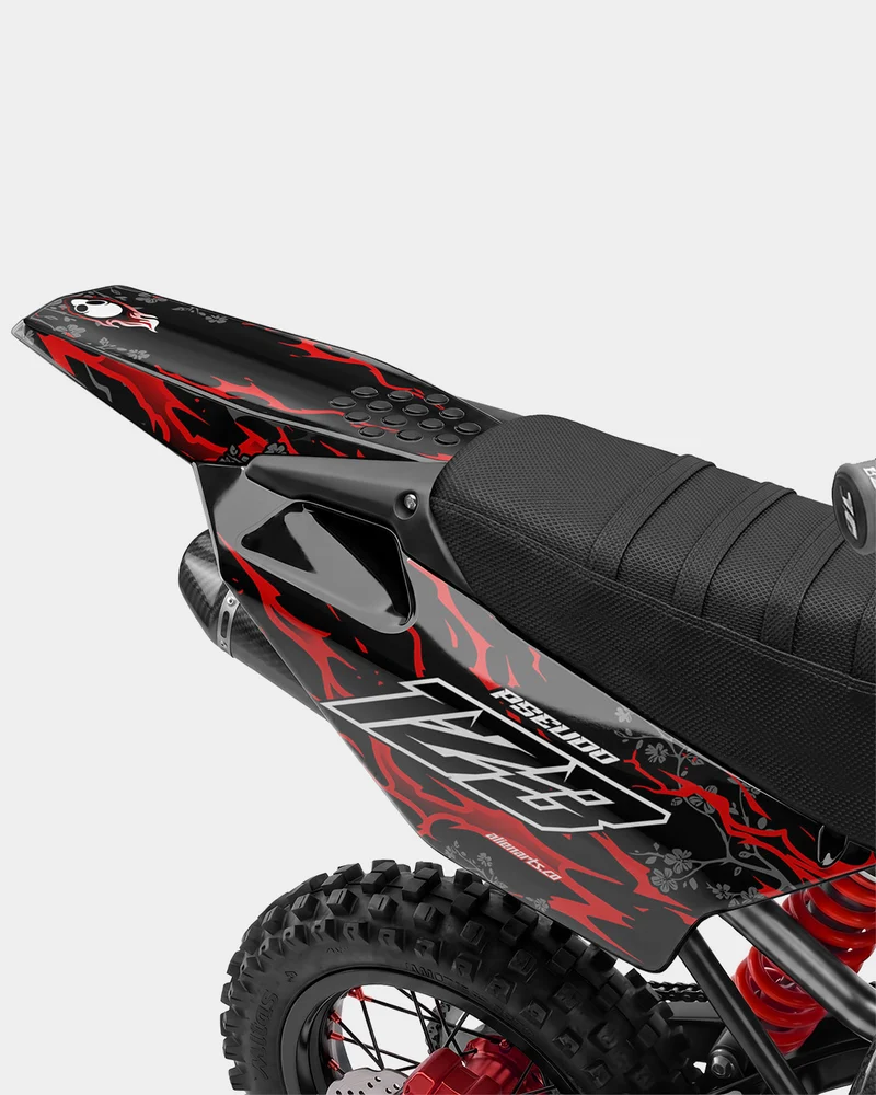 SENKA - Kit Déco Dirt Bike Semi-Personnalisable - Rouge
