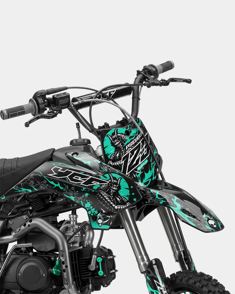SENKA - Kit Déco Dirt Bike Semi-Personnalisable - Turquoise