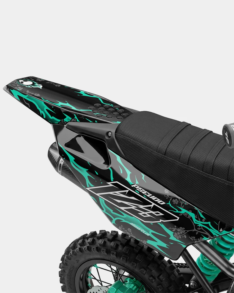 SENKA - Kit Déco Dirt Bike Semi-Personnalisable - Turquoise