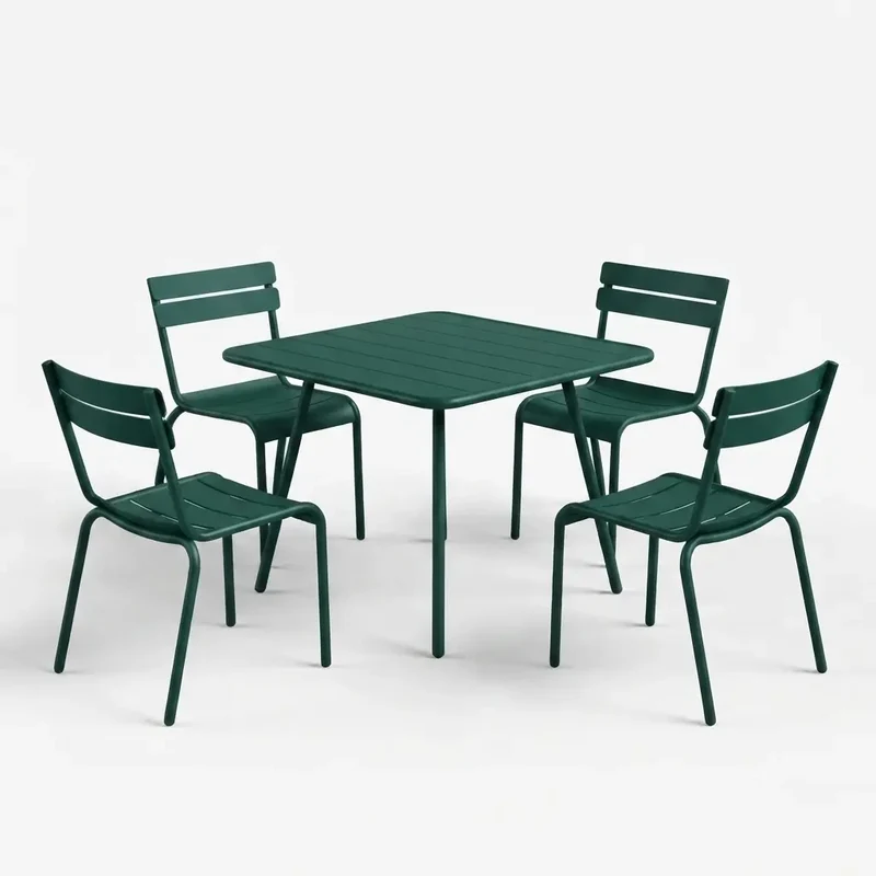 Fermob Luxembourg Gartenmöbelset (Tisch + 4 Stühle)