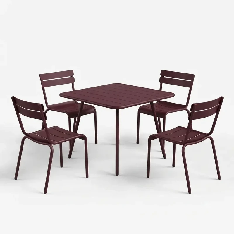 Fermob Luxembourg Gartenmöbelset (Tisch + 4 Stühle)
