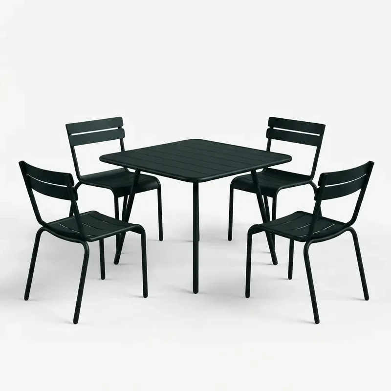 Fermob Luxembourg Gartenmöbelset (Tisch + 4 Stühle)