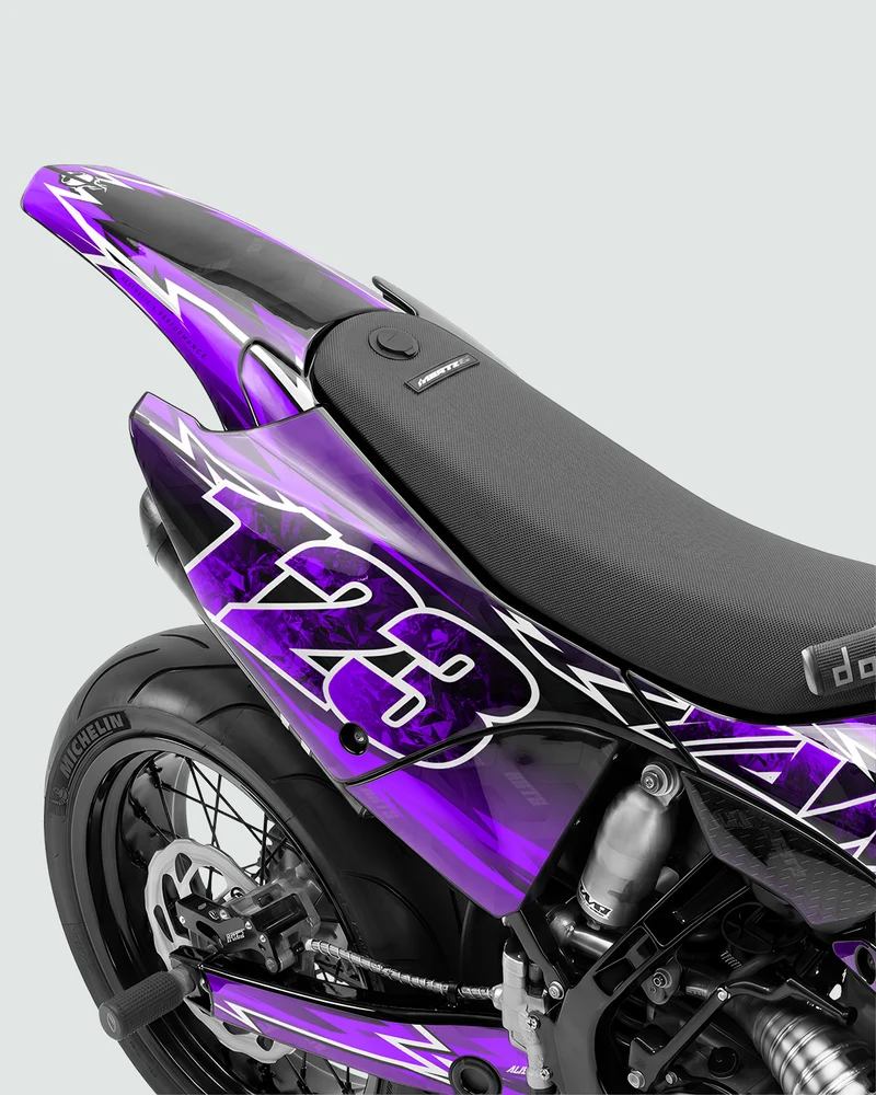 XONIX - Kit Déco Supermotard Semi-Personnalisable - Violet