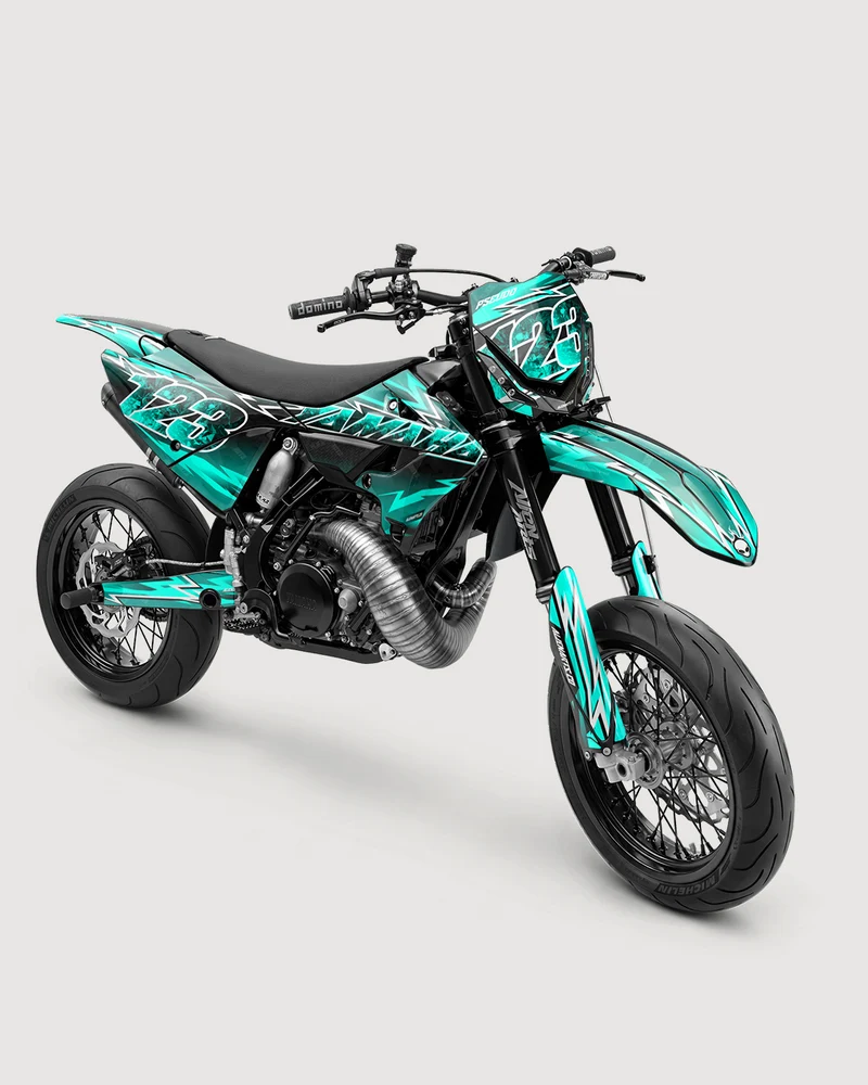 XONIX - Kit Déco Supermotard Semi-Personnalisable - Turquoise